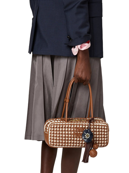 Miu Miu Beau Leather Top Handle Bag