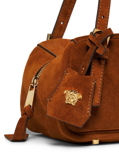 Versace Suede Shoulder Bag