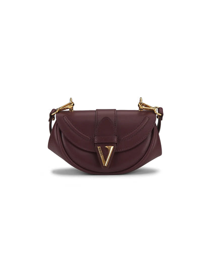 Versace Virtus Small Shoulder Leather Bag