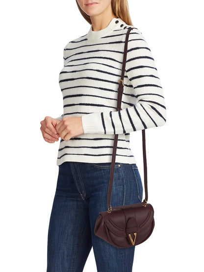 Versace Virtus Small Shoulder Leather Bag