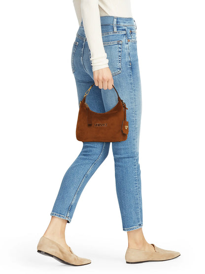 Versace Suede Hobo Bag