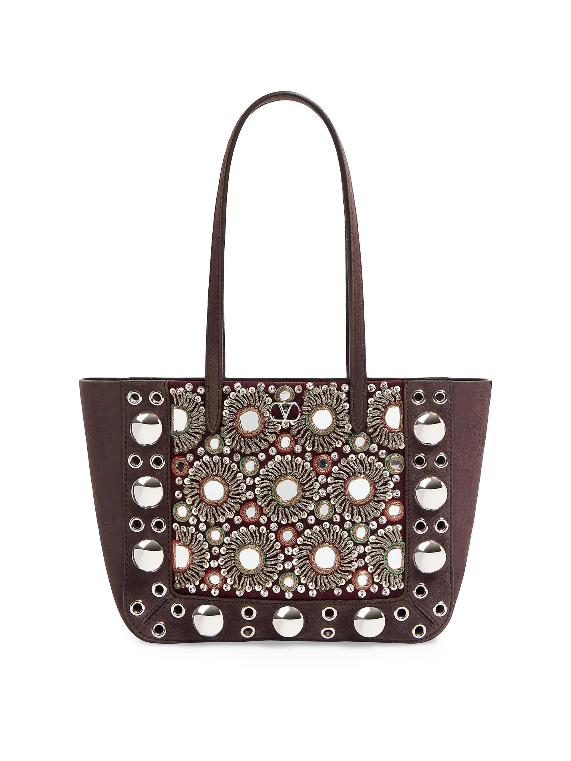 Valentino Garavani Nellcôte Mini Embroidered Shopping Tote Bag