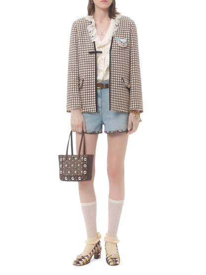 Valentino Garavani Nellcôte Mini Embroidered Shopping Tote Bag