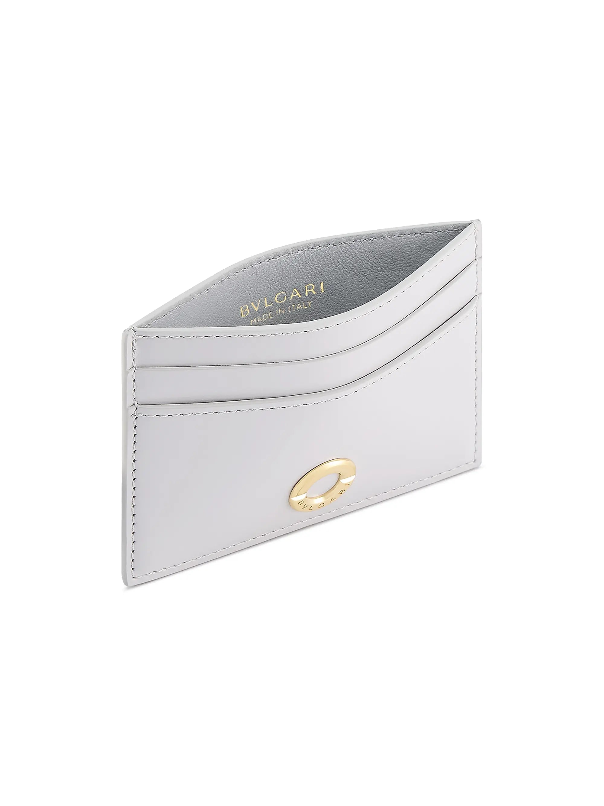 BVLGARI Logo Leather Card Holder
