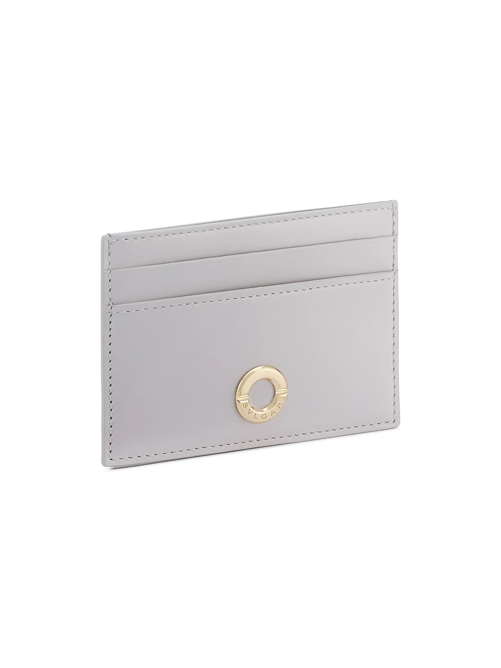 BVLGARI Logo Leather Card Holder