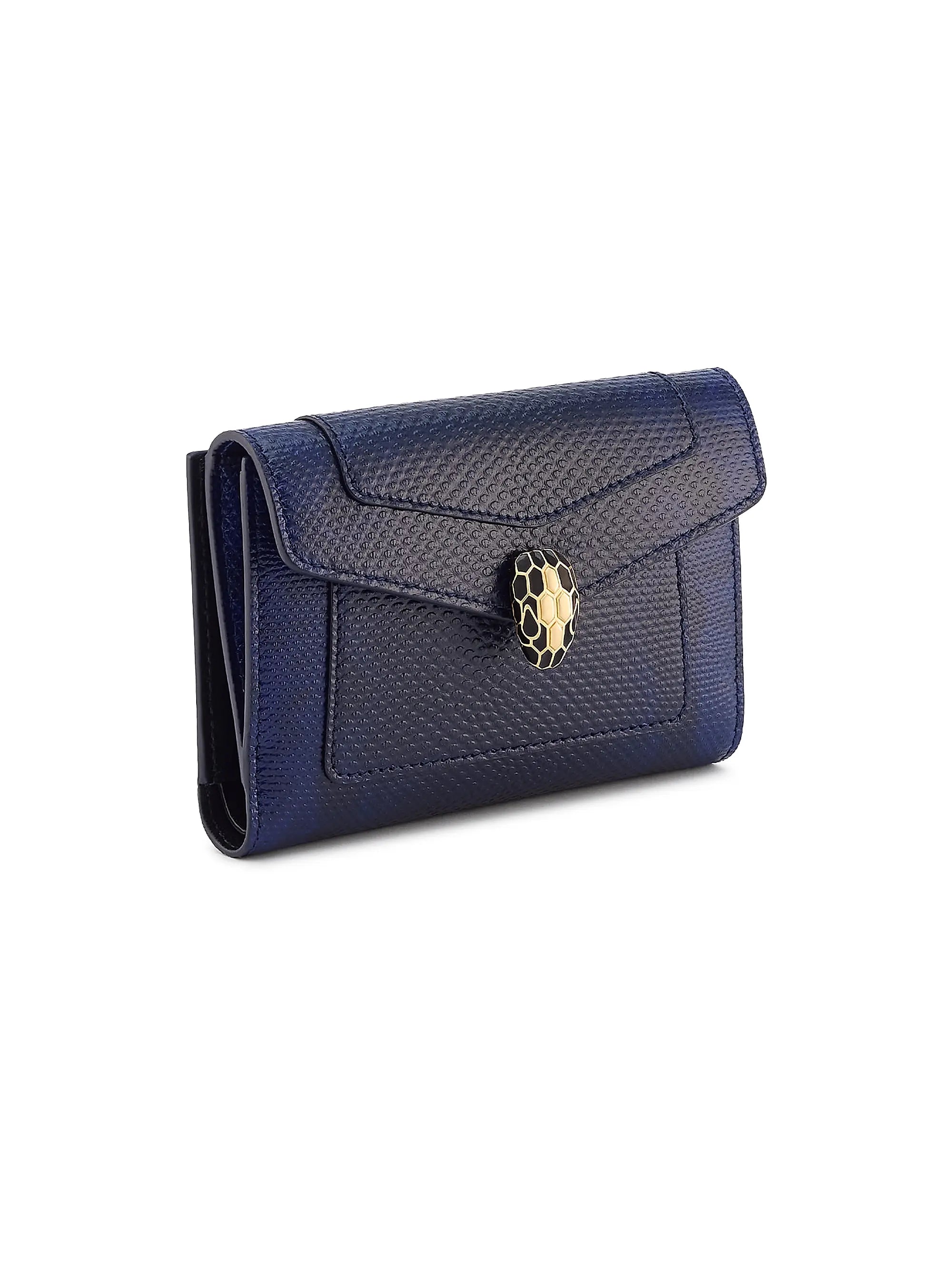 BVLGARI Serpenti Forever Embossed Leather Pochette