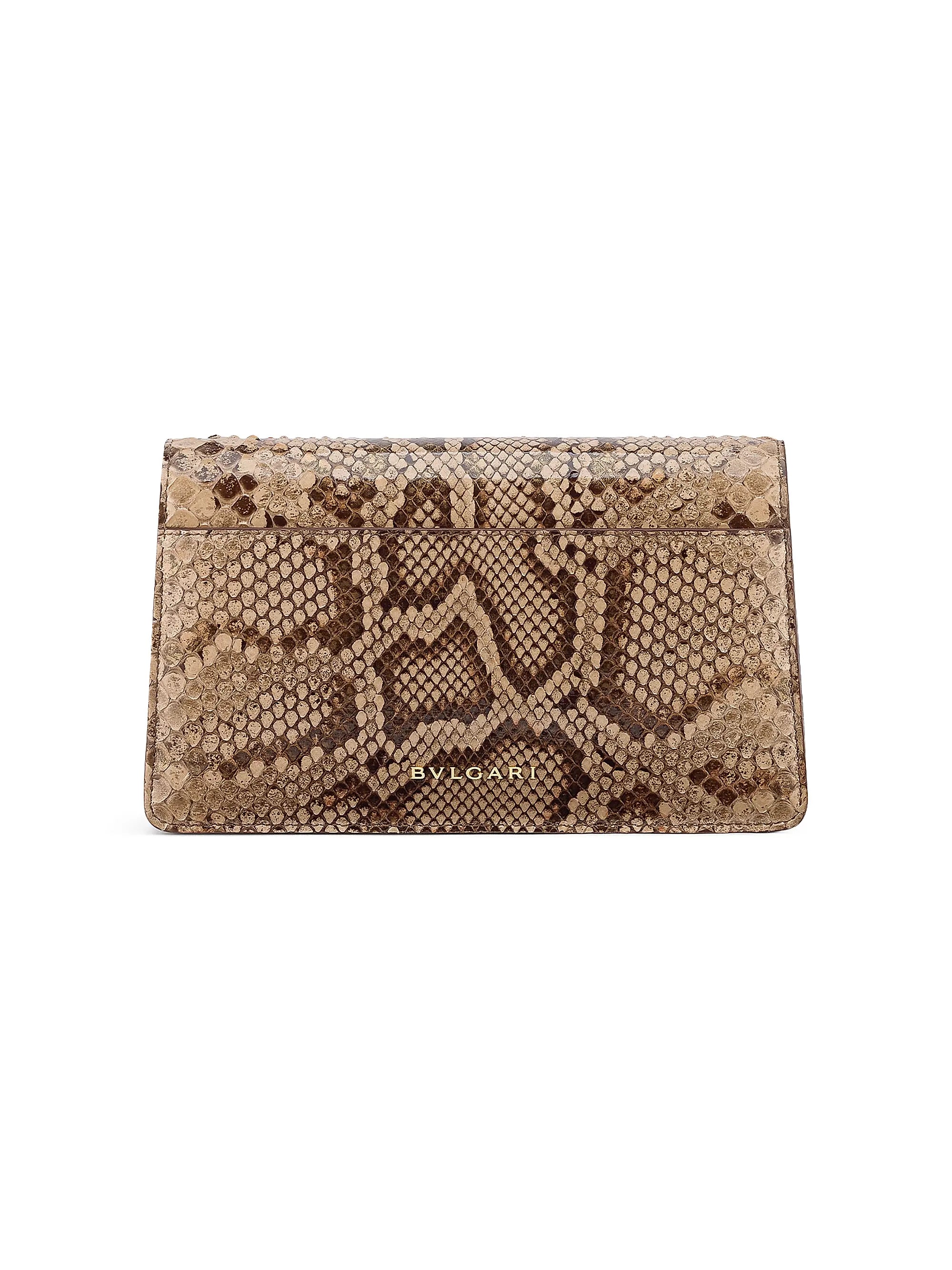 BVLGARI Serpenti Forever Snakeskin-Embossed Leather Shoulder Bag