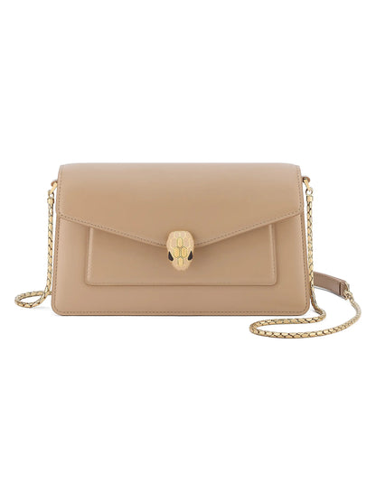 BVLGARI Serpenti Forever Leather Shoulder Bag