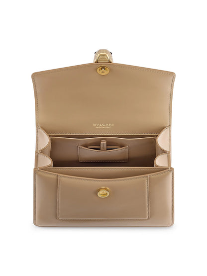 BVLGARI Serpenti Forever Leather Top Handle Bag