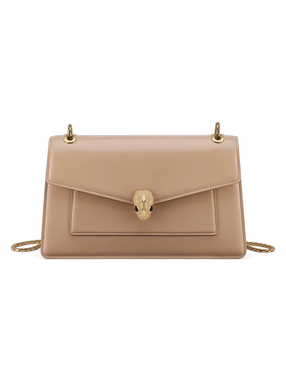 BVLGARI Serpenti Forever Leather Shoulder Bag