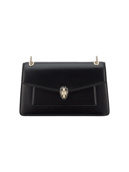 BVLGARI Serpenti Forever Leather Shoulder Bag