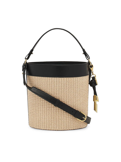 Lanvin Sequence Raffia Bucket Bag