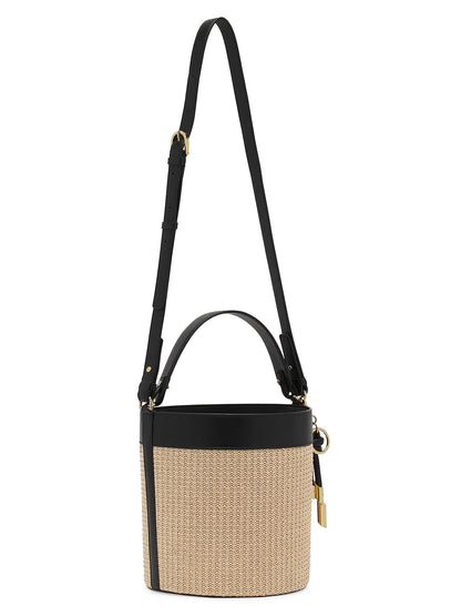Lanvin Sequence Raffia Bucket Bag