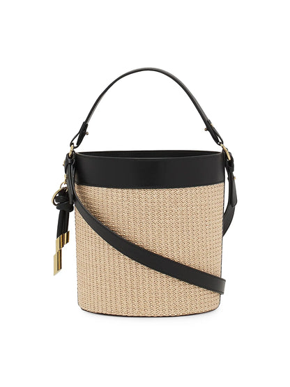 Lanvin Sequence Raffia Bucket Bag
