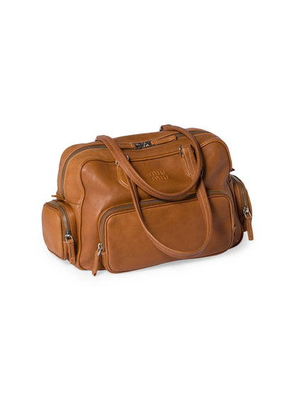 Miu Miu Pocket Nappa Leather Top-Handle Bag