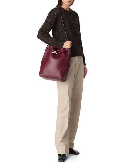 Bottega Veneta Borsa Leather Bucket Bag