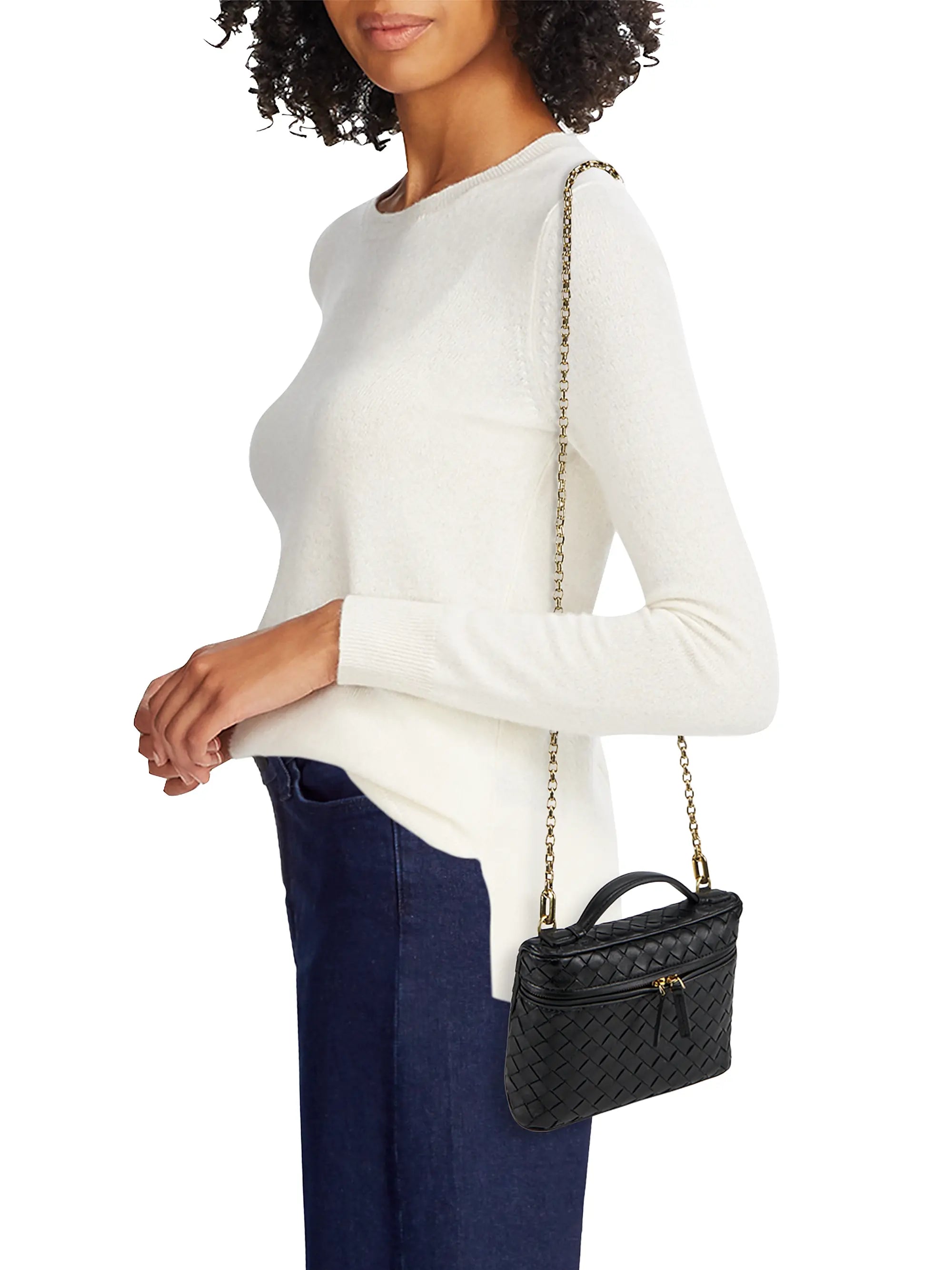 Bottega Veneta Small Intrecciato Leather Vanity Case