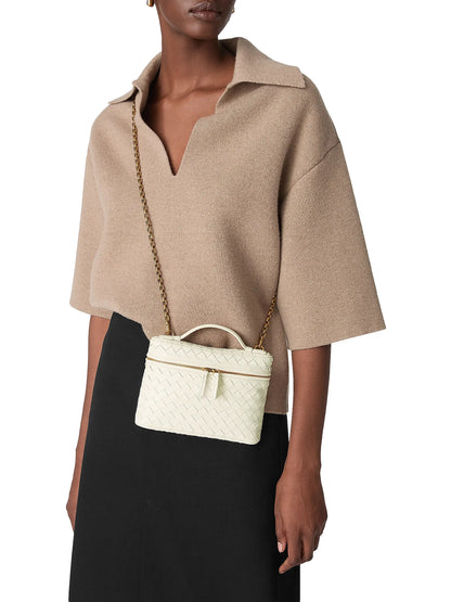 Bottega Veneta Small Intrecciato Leather Vanity Case