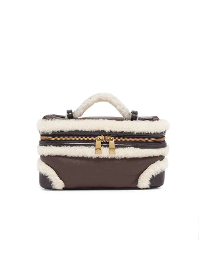 Bottega Veneta Bang Bang Shearling-Trimmed Vanity Case