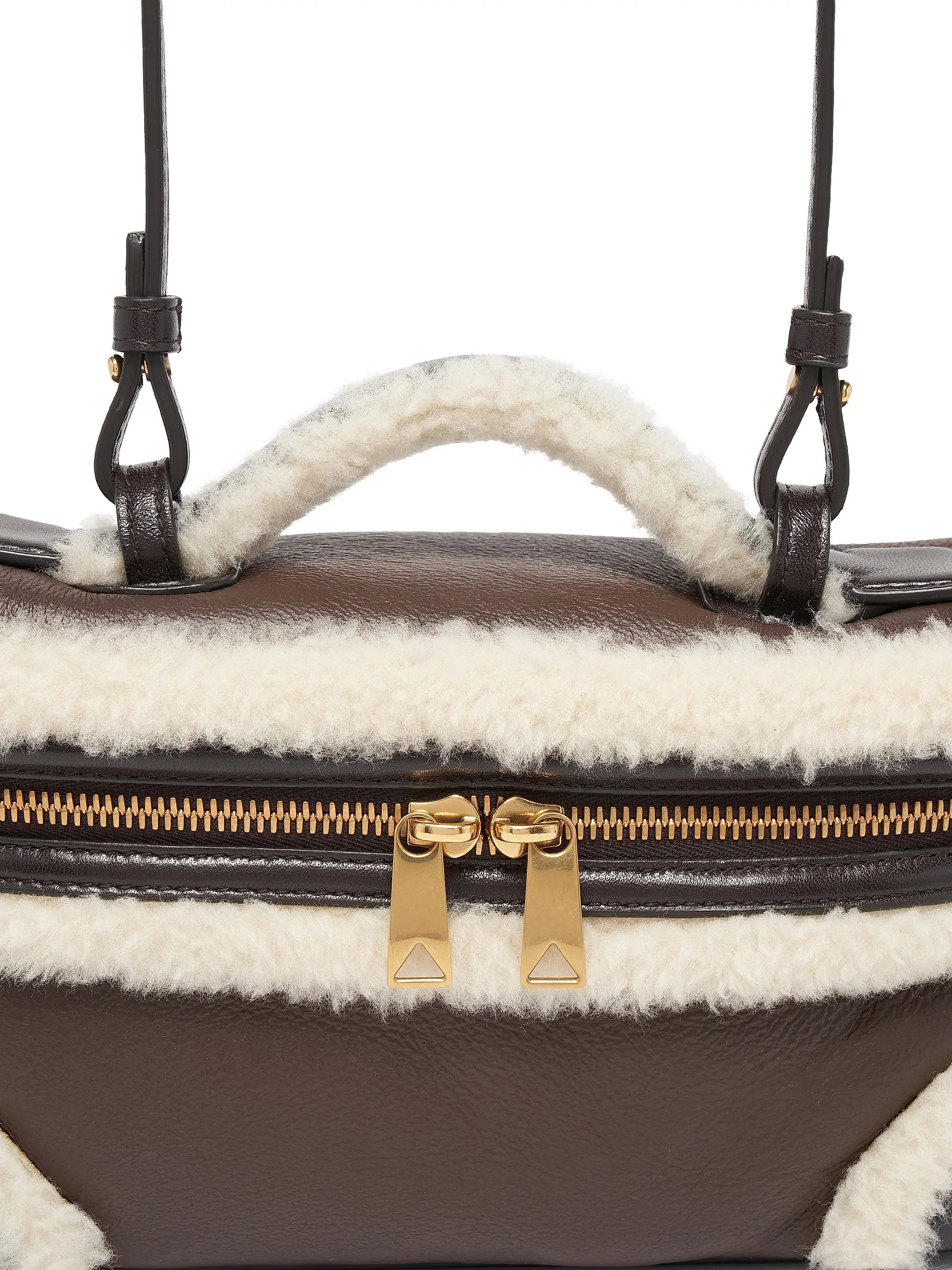 Bottega Veneta Bang Bang Shearling-Trimmed Vanity Case