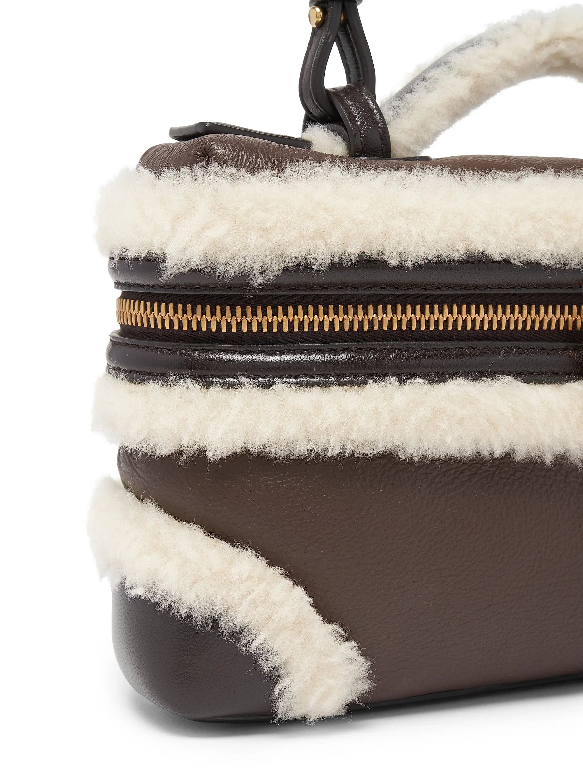 Bottega Veneta Bang Bang Shearling-Trimmed Vanity Case