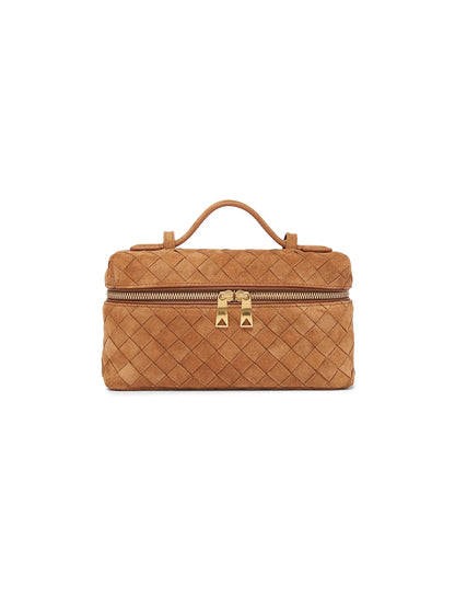 Bottega Veneta Bang Bang Intrecciato Suede Crossbody Vanity Case Bag