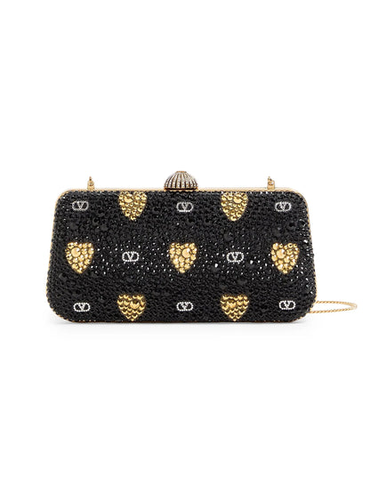 Valentino Garavani Carry Secrets Minaudiere Clutch with Rhinestone