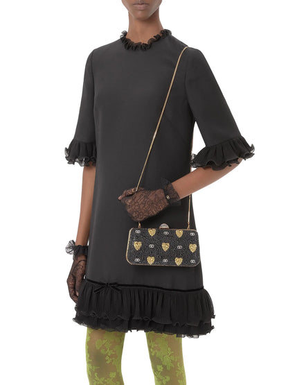 Valentino Garavani Carry Secrets Minaudiere Clutch with Rhinestone
