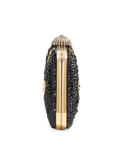 Valentino Garavani Carry Secrets Minaudiere Clutch with Rhinestone