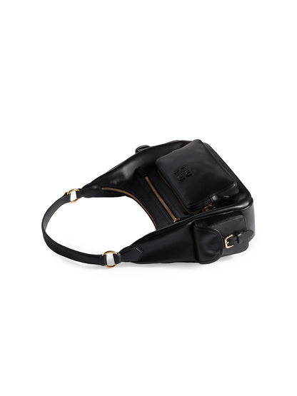 Miu Miu Pocket Leather Shoulder Bag