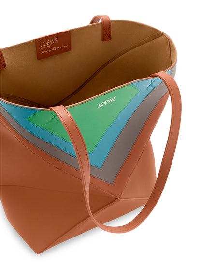 LOEWE LOEWE x Albers Medium Puzzle Fold Leather Tote Bag