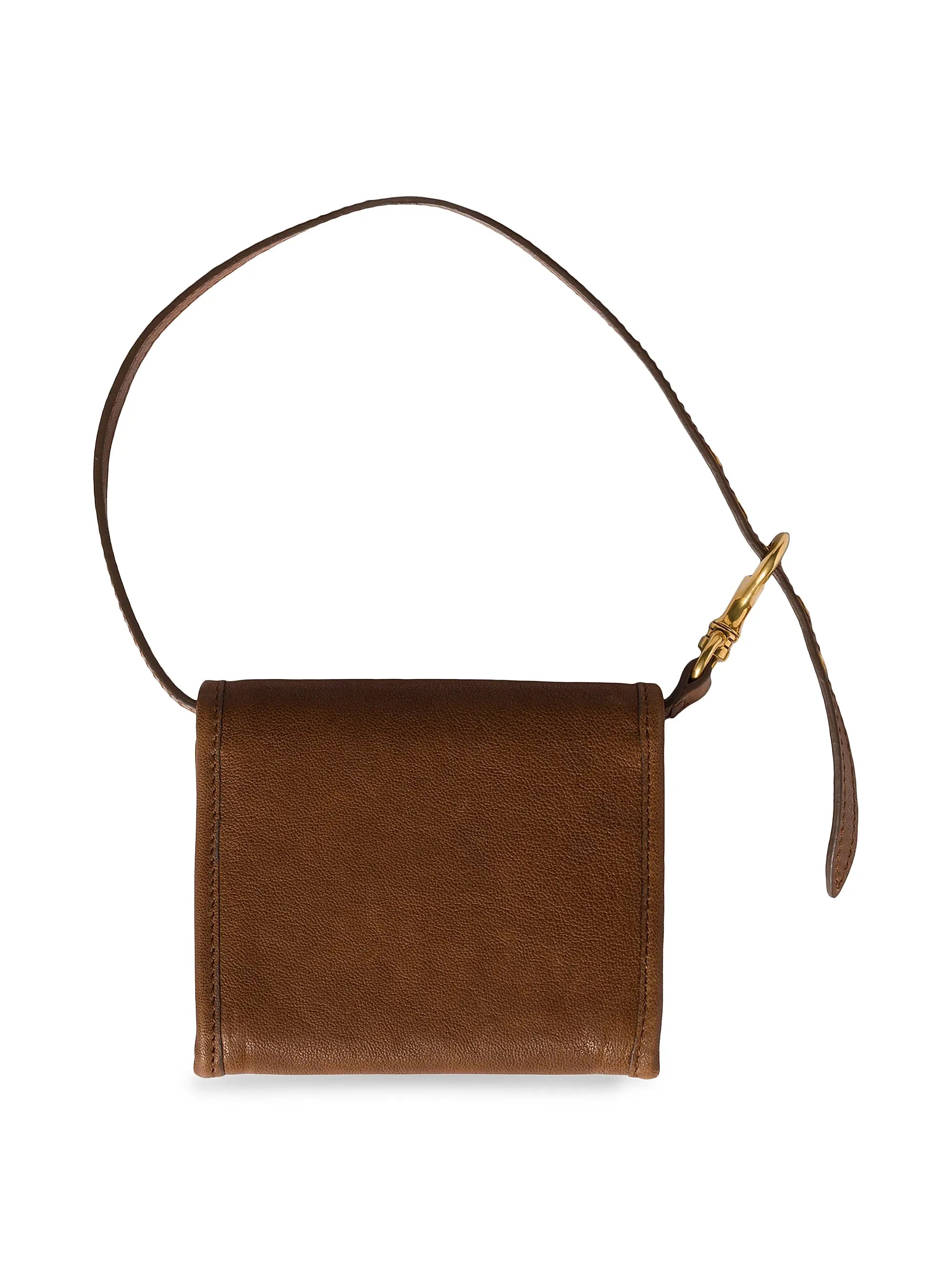 Miu Miu Nappa Leather Wallet with Shoulder Strap