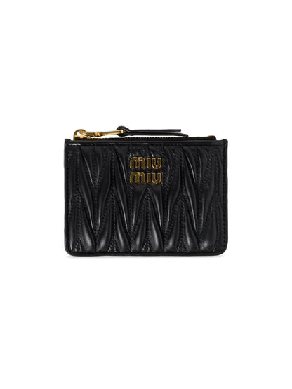 Miu Miu Matelassé Nappa Leather Card Holder