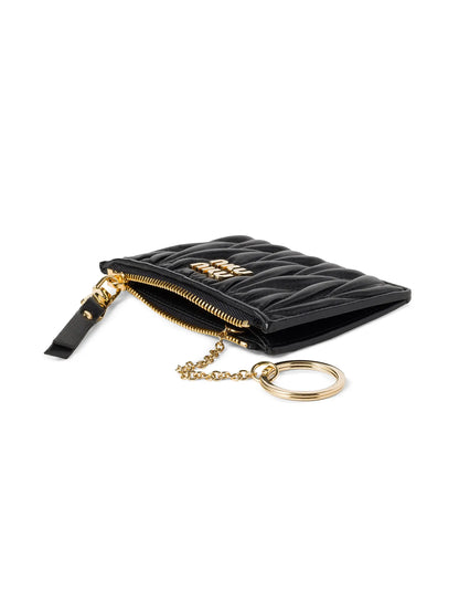 Miu Miu Matelassé Nappa Leather Card Holder