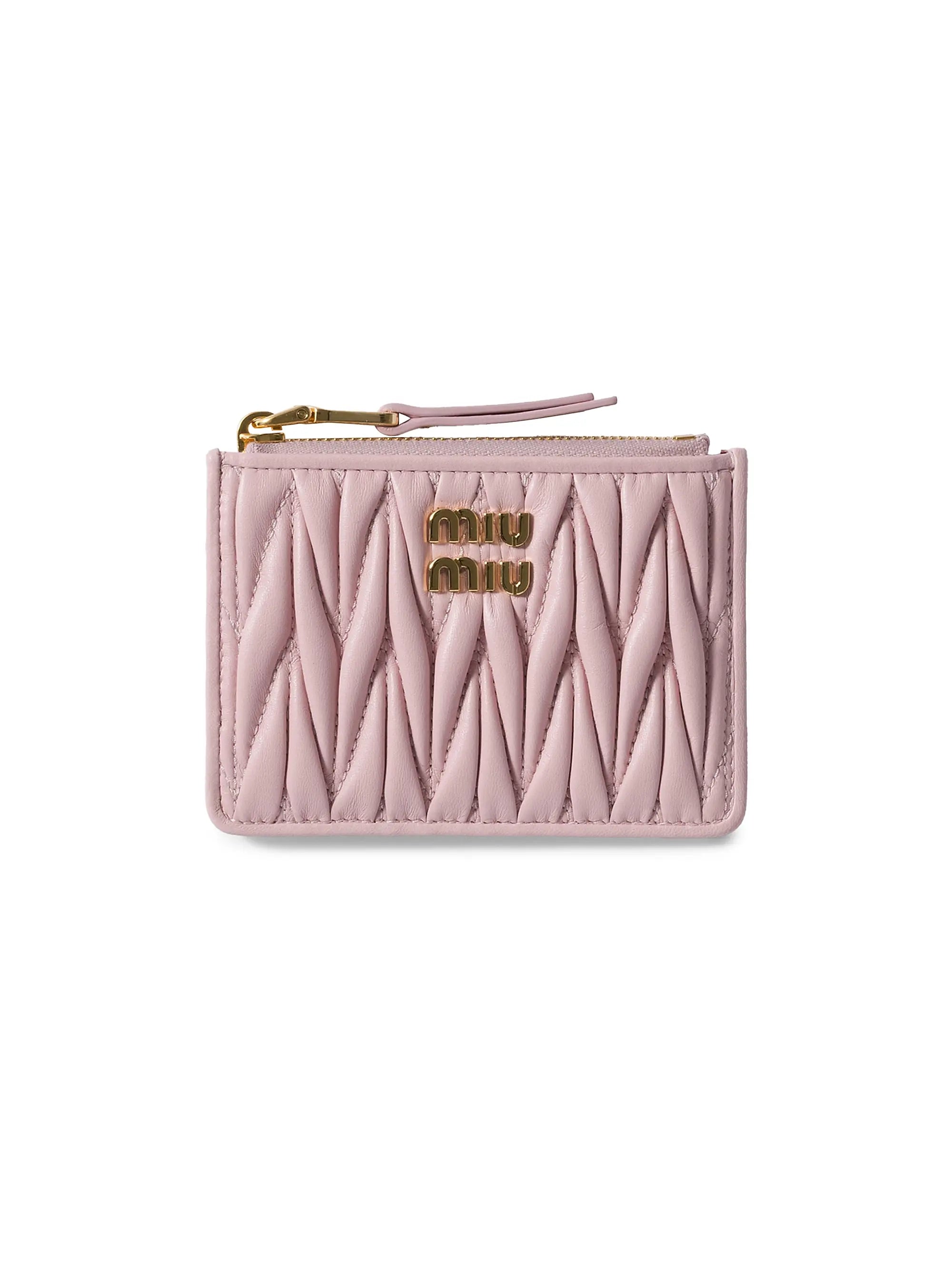 Miu Miu Matelassé Nappa Leather Card Holder