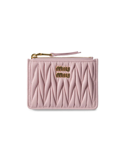 Miu Miu Matelassé Nappa Leather Card Holder