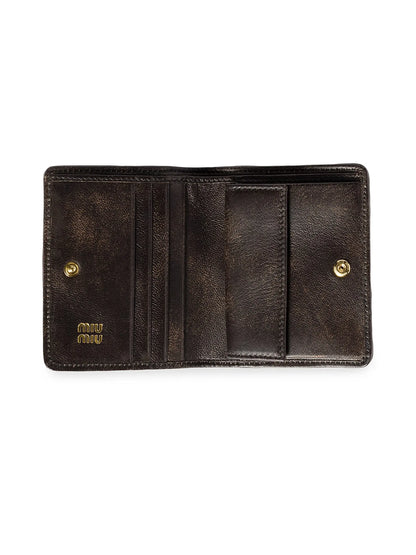 Miu Miu Small Matelassé Nappa Leather Wallet