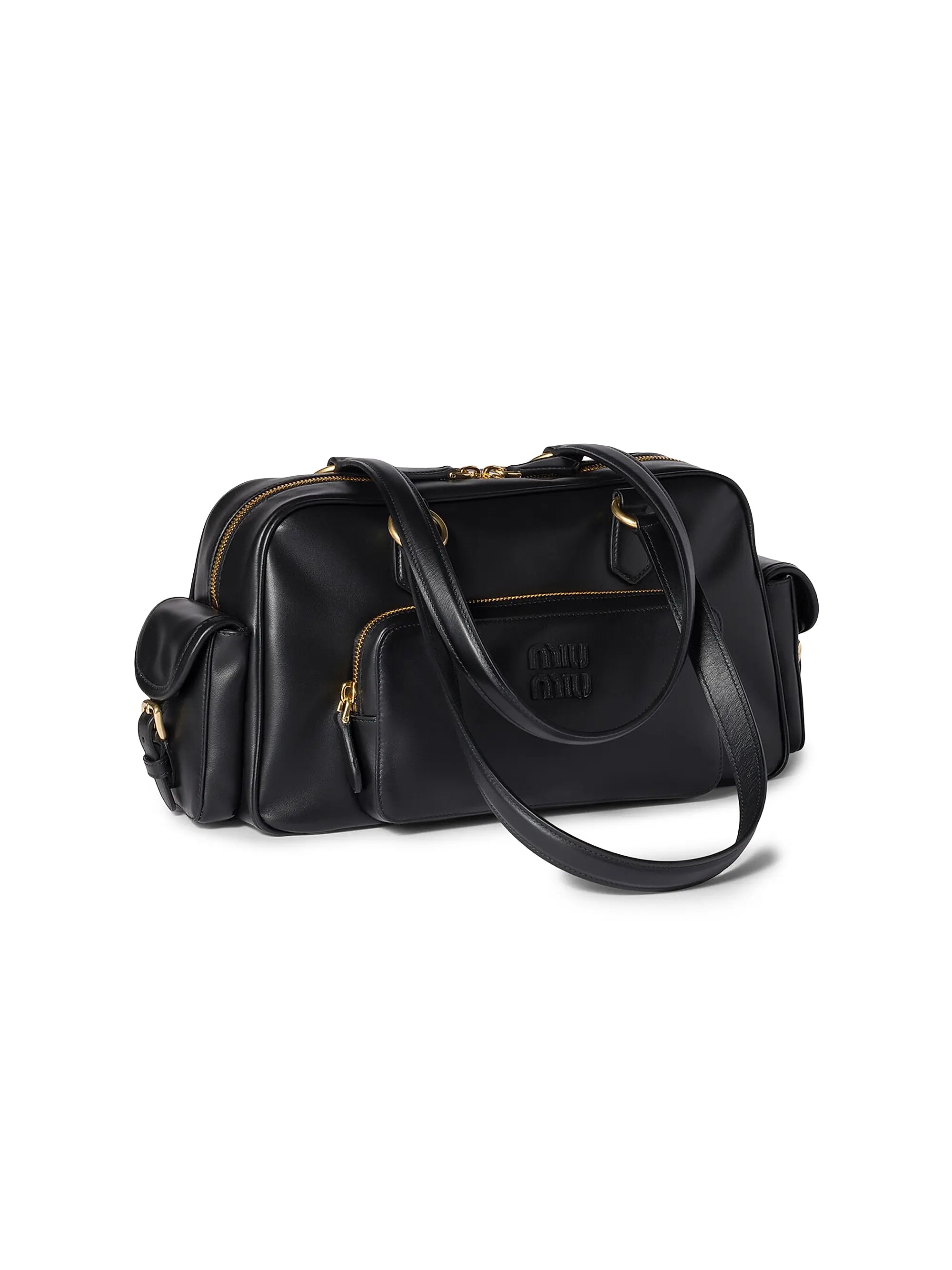 Miu Miu Pocket Nappa Leather Shoulder Bag