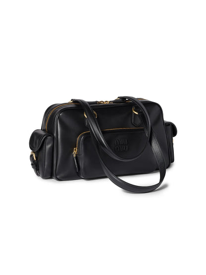 Miu Miu Pocket Nappa Leather Shoulder Bag