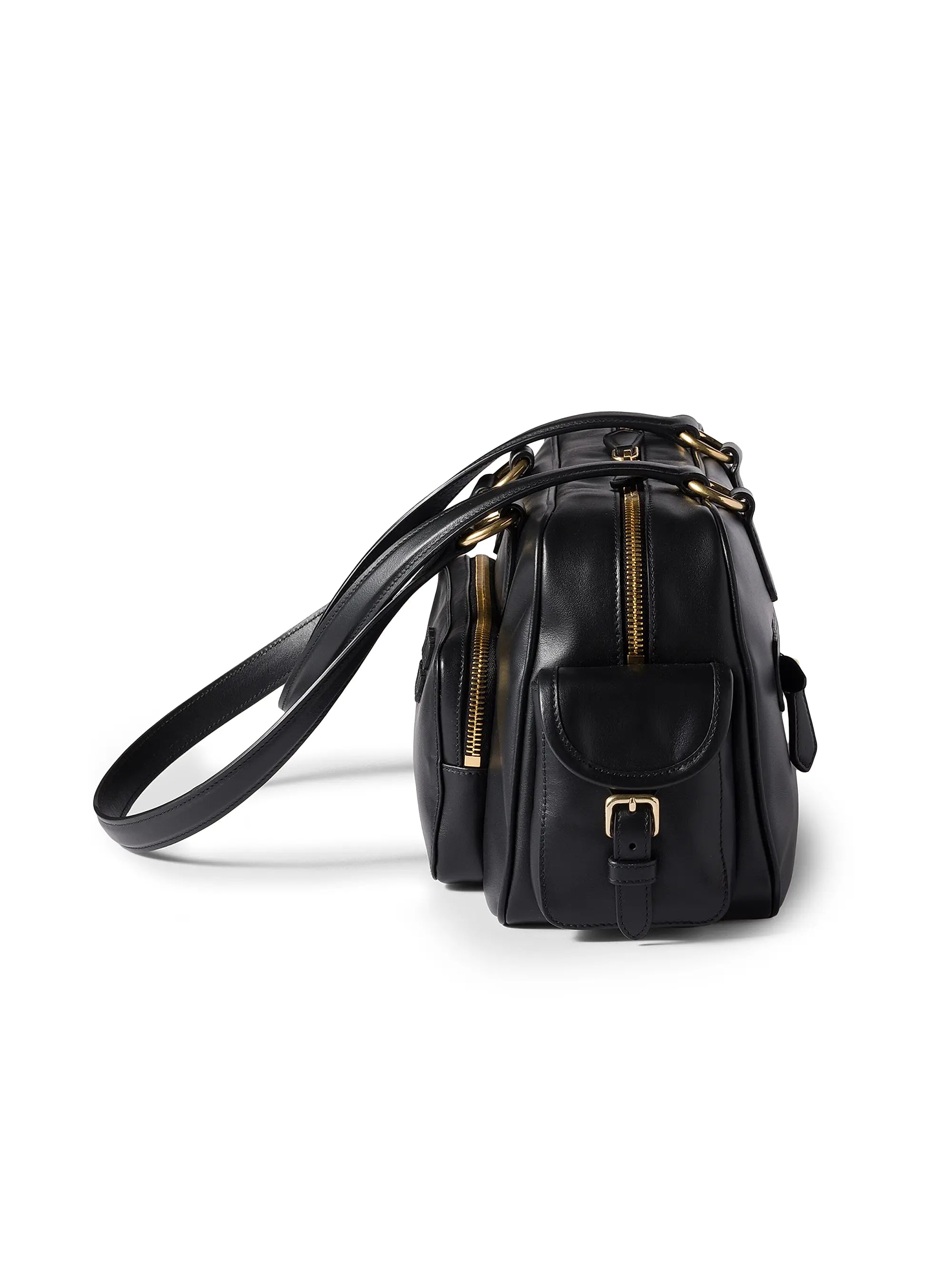 Miu Miu Pocket Nappa Leather Shoulder Bag