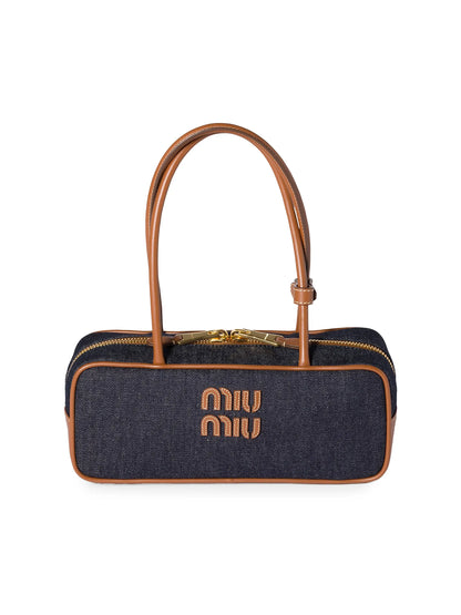 Miu Miu Beau Denim Top Handle Bag