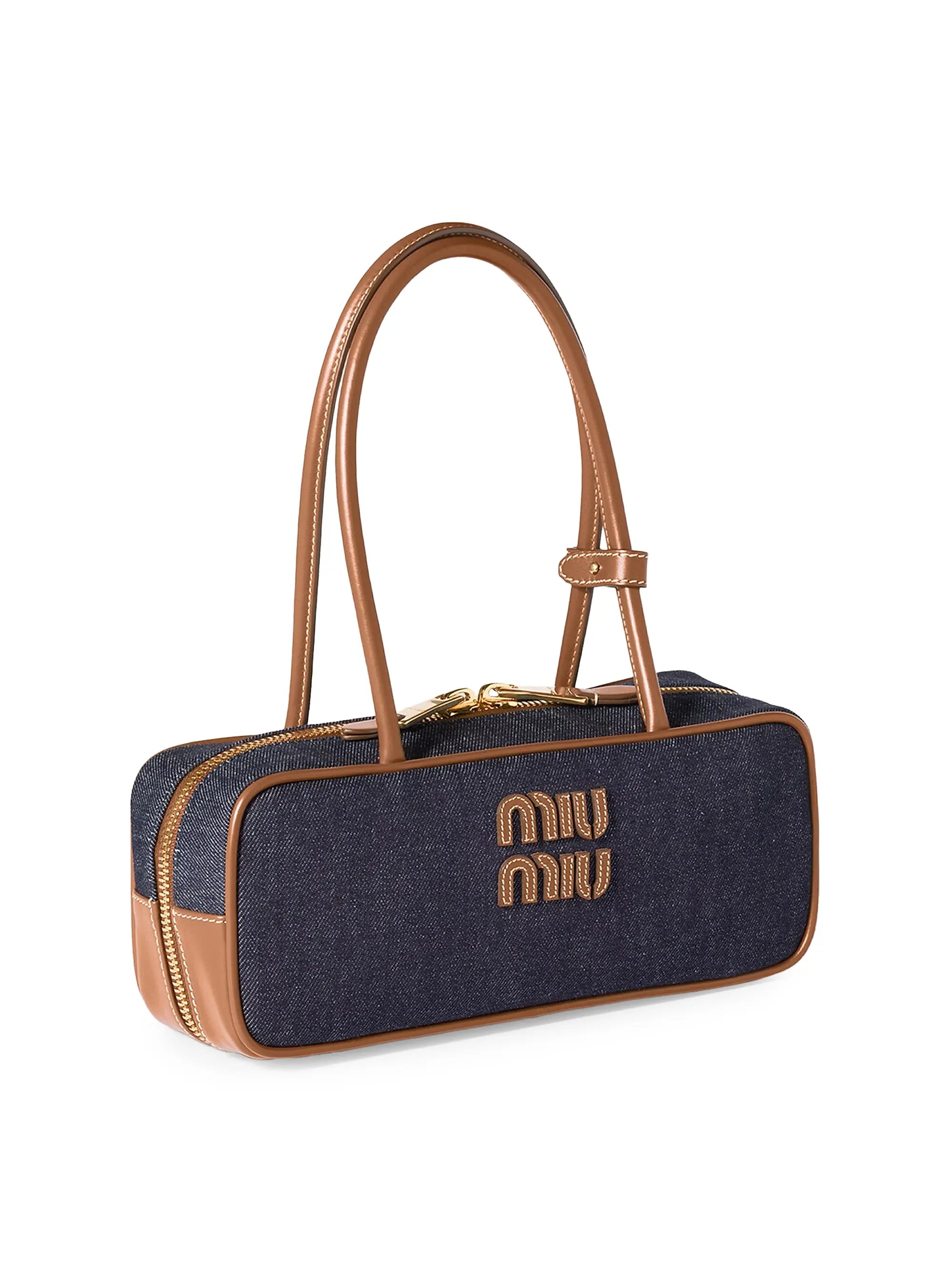 Miu Miu Beau Denim Top Handle Bag