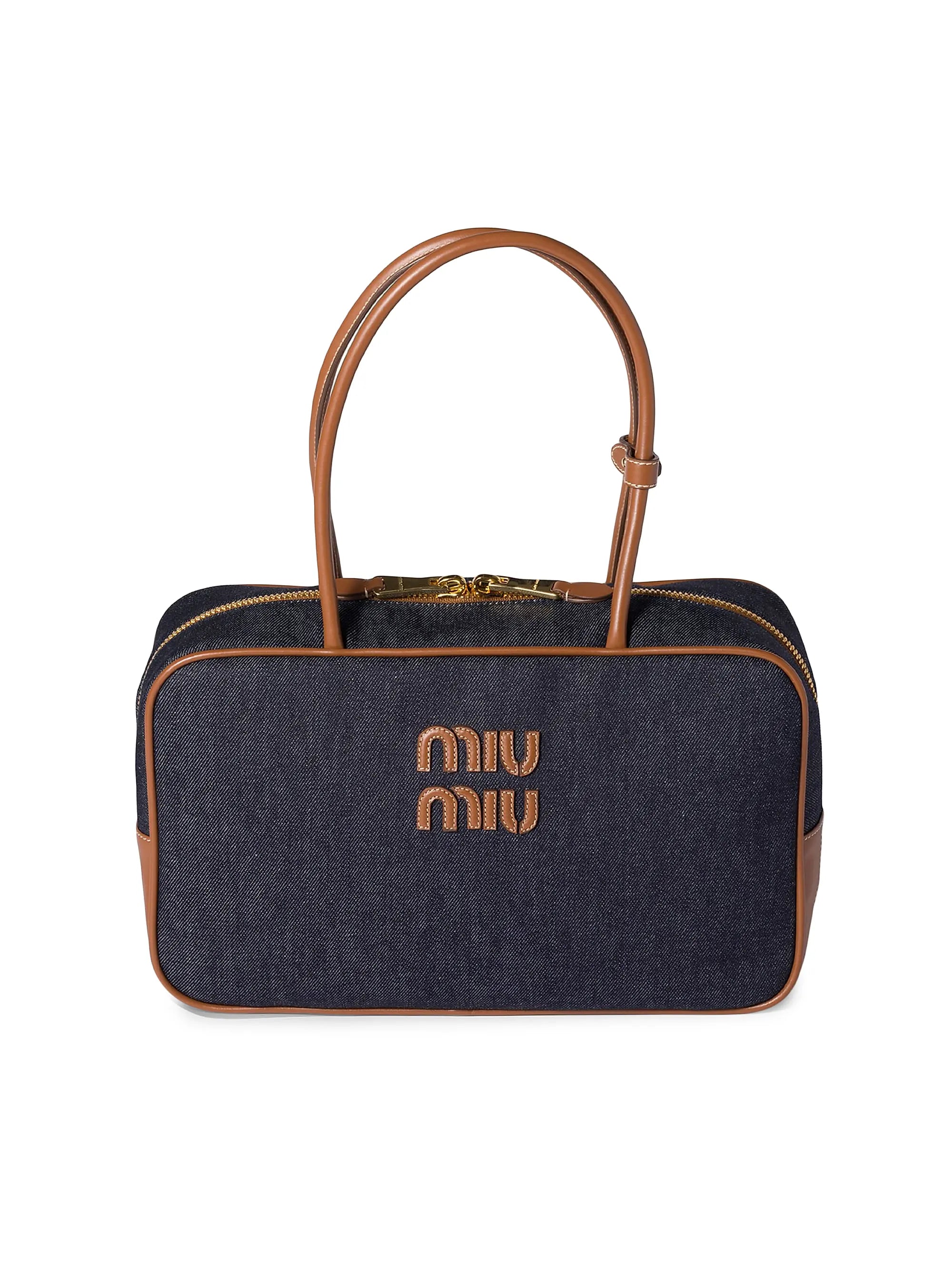 Miu Miu Beau Denim Top Handle Bag