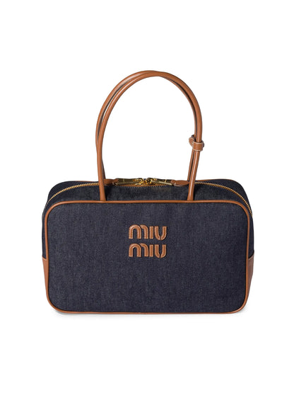 Miu Miu Beau Denim Top Handle Bag