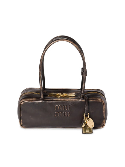 Miu Miu Beau Nappa Leather Top Handle Bag