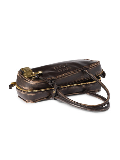 Miu Miu Beau Nappa Leather Top Handle Bag
