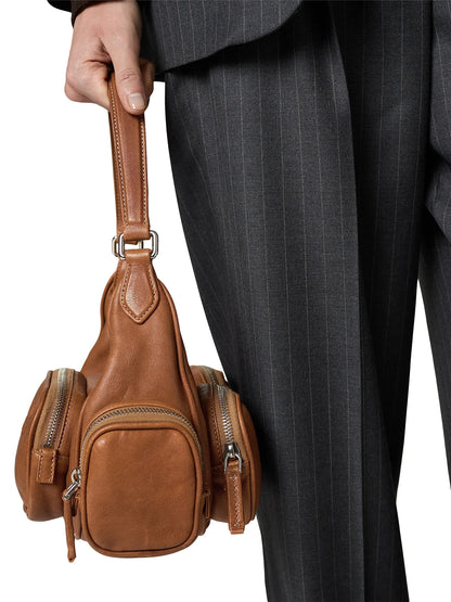 Miu Miu Pocket Nappa Leather Shoulder Bag