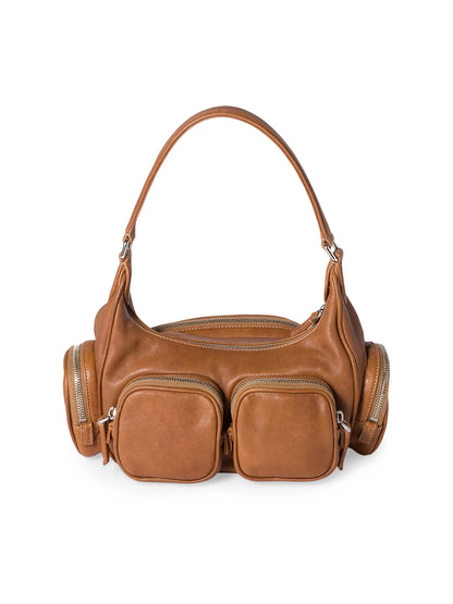 Miu Miu Pocket Nappa Leather Shoulder Bag