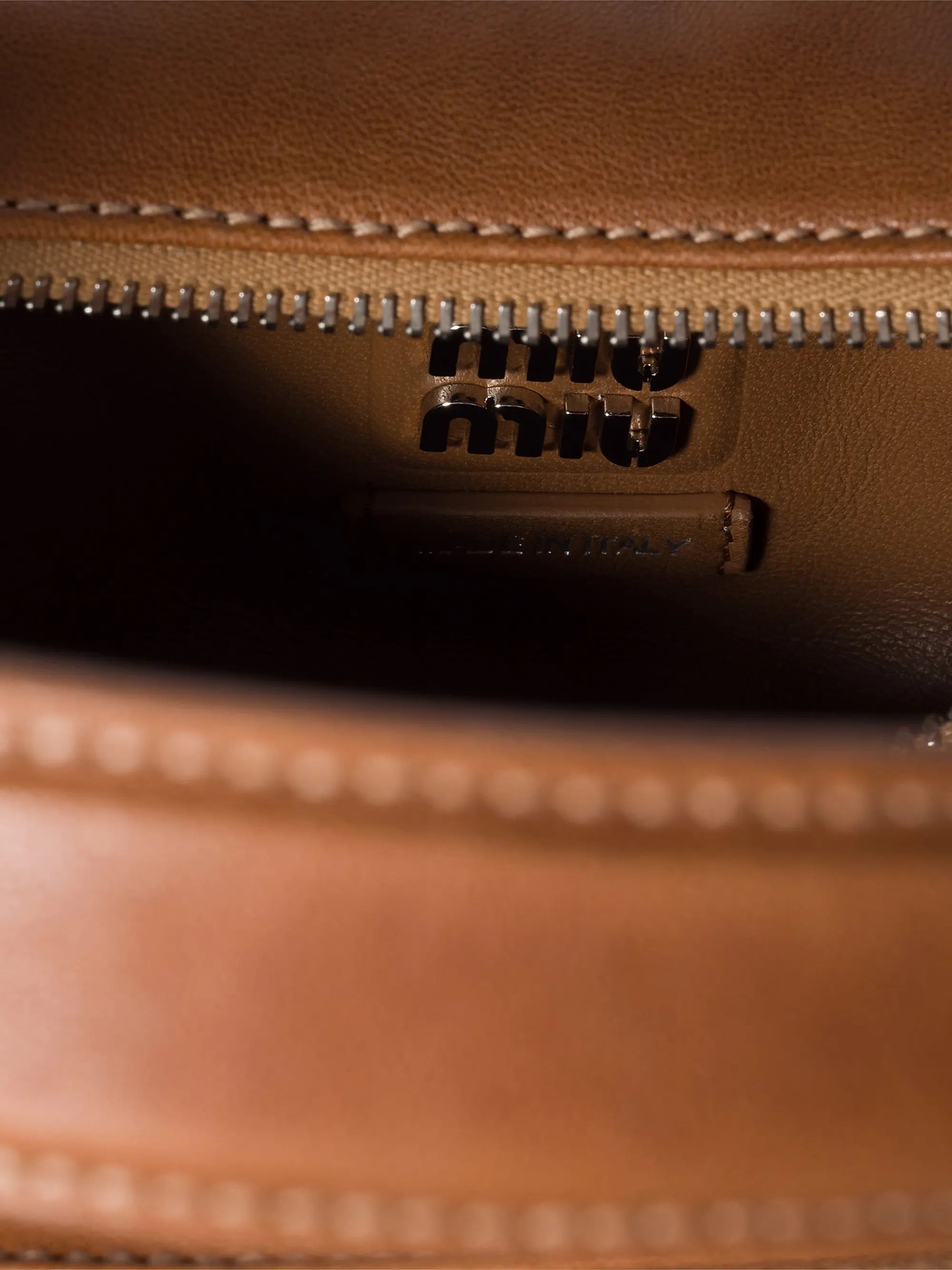 Miu Miu Pocket Nappa Leather Shoulder Bag