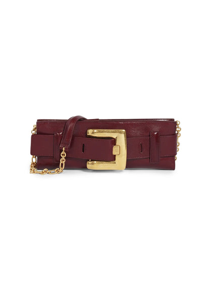 Balmain Anthem Leather Clutch